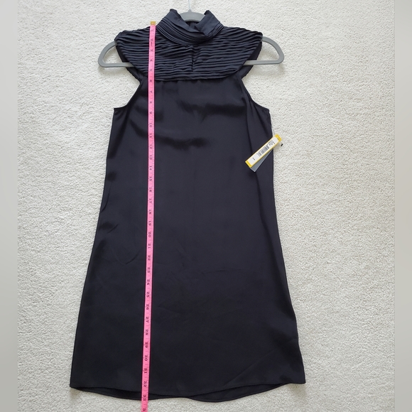 Alice + Olivia Black Silk Collar Dress szXS - Picture 5 of 16